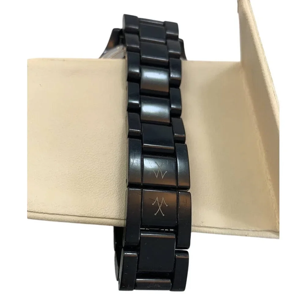 ToyWatch Women's Black Dial Plastic Adjustable Band Wrist Watch New Battery